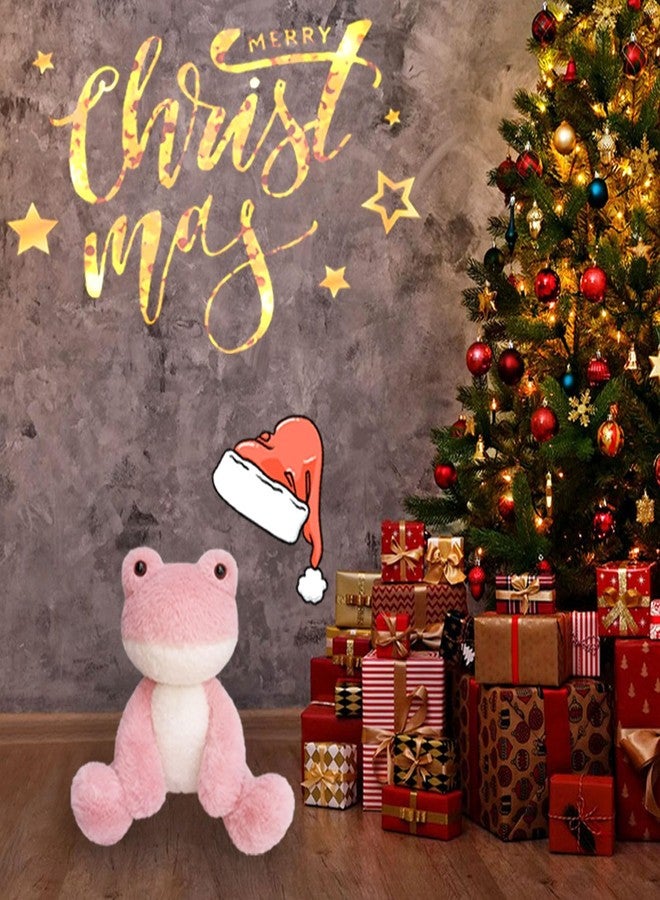 Doindute Frog Stuffed Animal, Pink Frog Plush Toy, Soft Cuddly Plushie Hugger Toy for Boys Girls, Gifts for Kids or Girlfriend, 8.5 Inches - Image 5